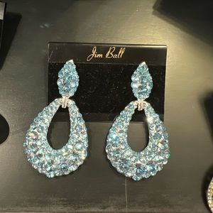 Jim ball blue earrings